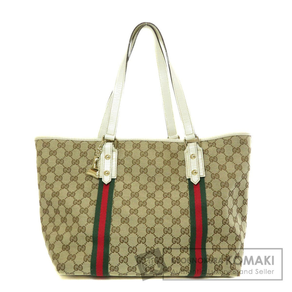 Gucci Jolicoeur tote bag signature beige GG canvas Web White